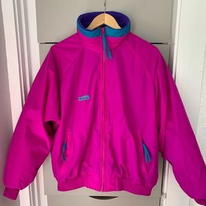 Vintage Columbia Neon Pink Women’s Jacket Medium